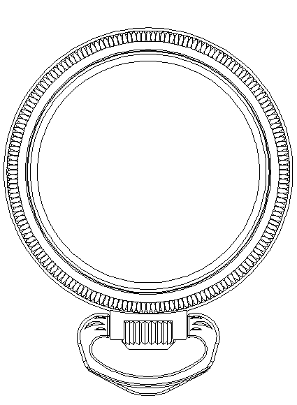 30mm表盤石英機芯不鏽鋼懷表