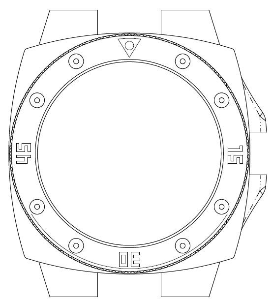 钛材質(zhì)42mm寬ETA石英機芯凸晶玻璃20ATM防水